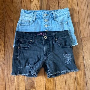 2 pairs of jean shorts